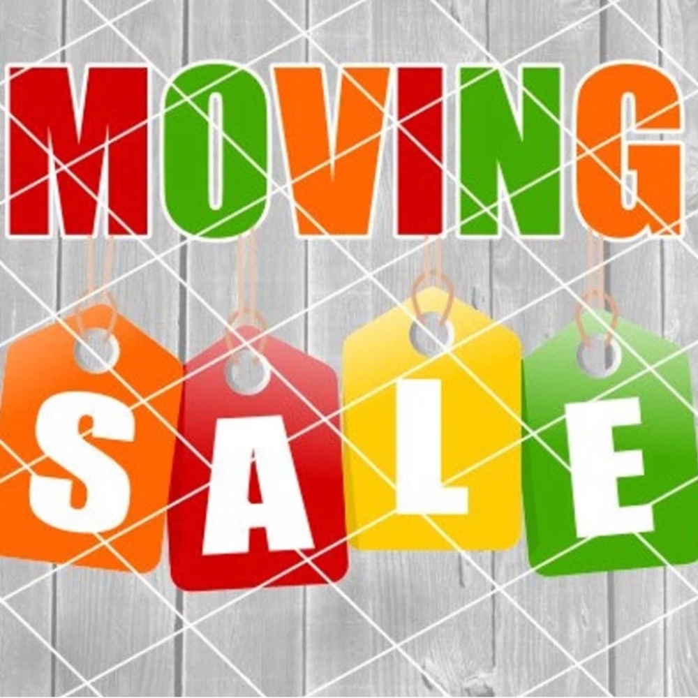 Colorful Moving Sale Tags